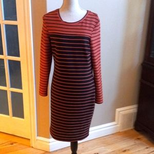 Long sleeved striped dress